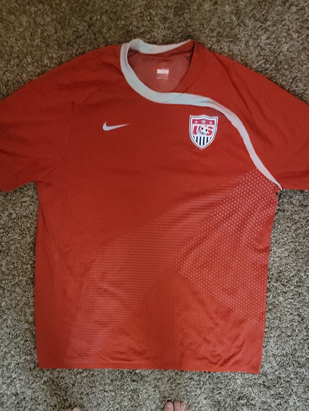Nike 2008 Red US Soccer Training Jersey